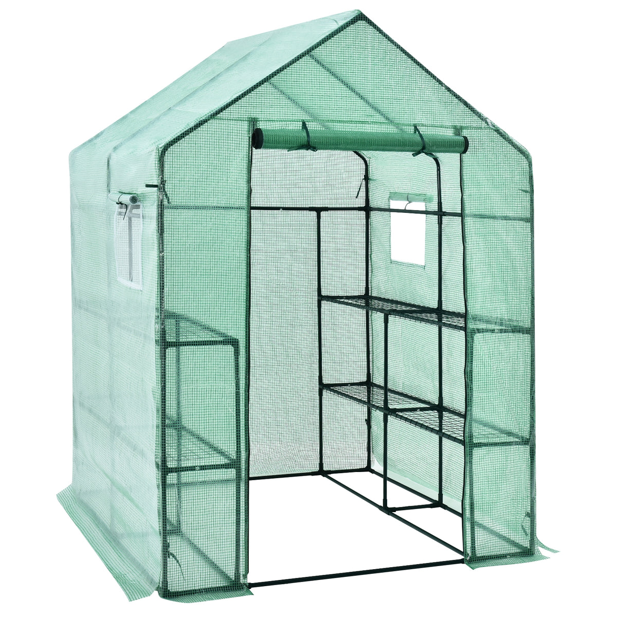 56 x 77 Inch Walk-in Greenhouse with Observation Windows