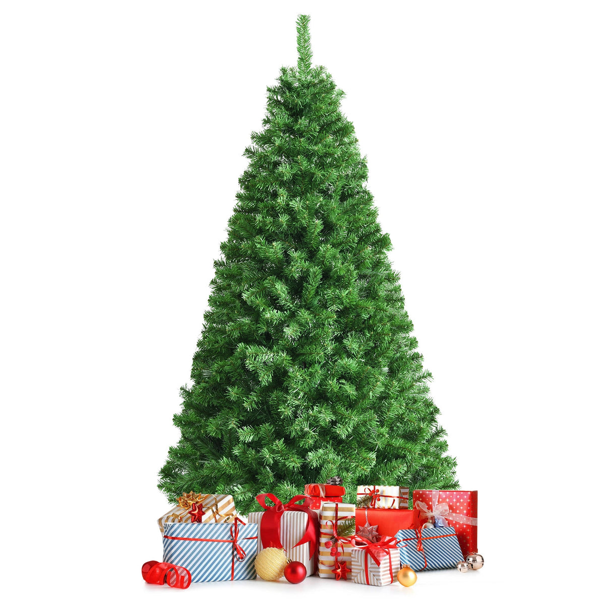Pre-lit Fiber Optic Artificial Christmas Tree - 6 Feet, Full Branch Tips