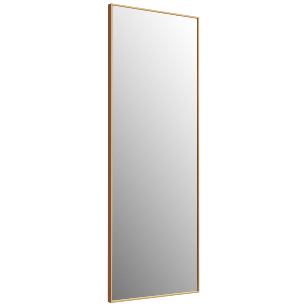59 Inch Full Length Rectangle Mirror - Large Bedroom Mirror with Golden Frame