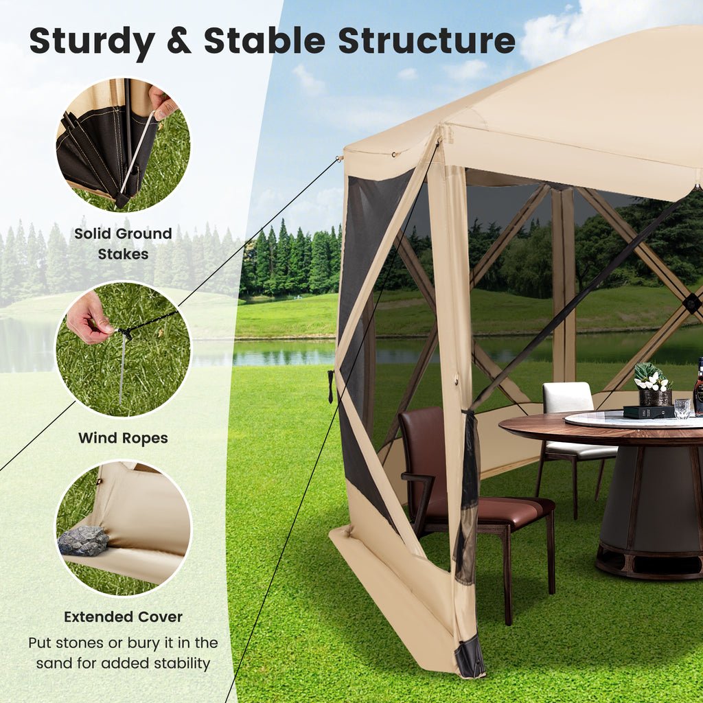 11.5 X FT Pop-up Screen House Tent with Portable Carrying Bag