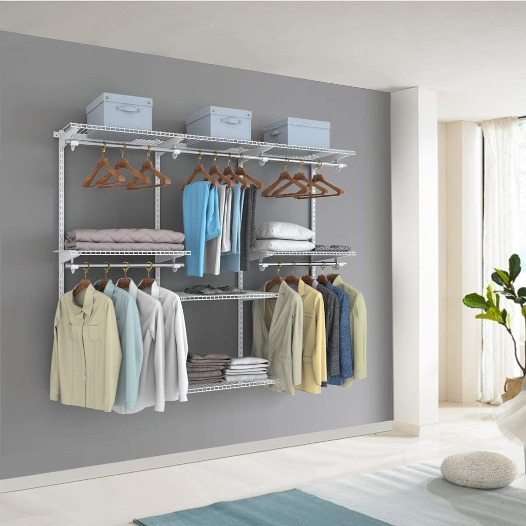 Adjustable Wall Mounted Closet Rack System 4-6 Feet