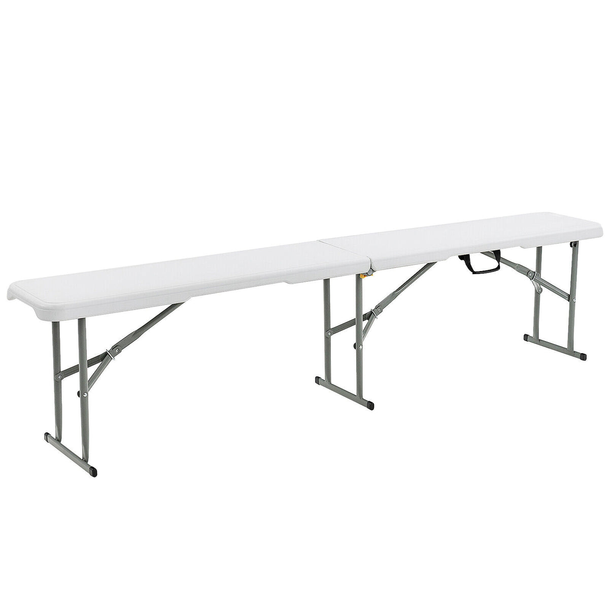 6 Feet Plastic Folding Bench Picnic Camping Dining Seat with Carrying