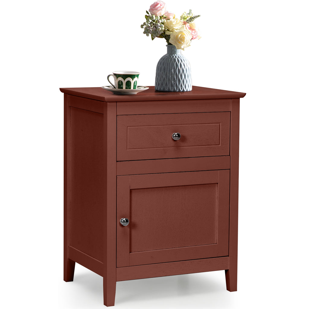 Bedroom Storage Bundle: Nightstand and Cabinet - Room Storage