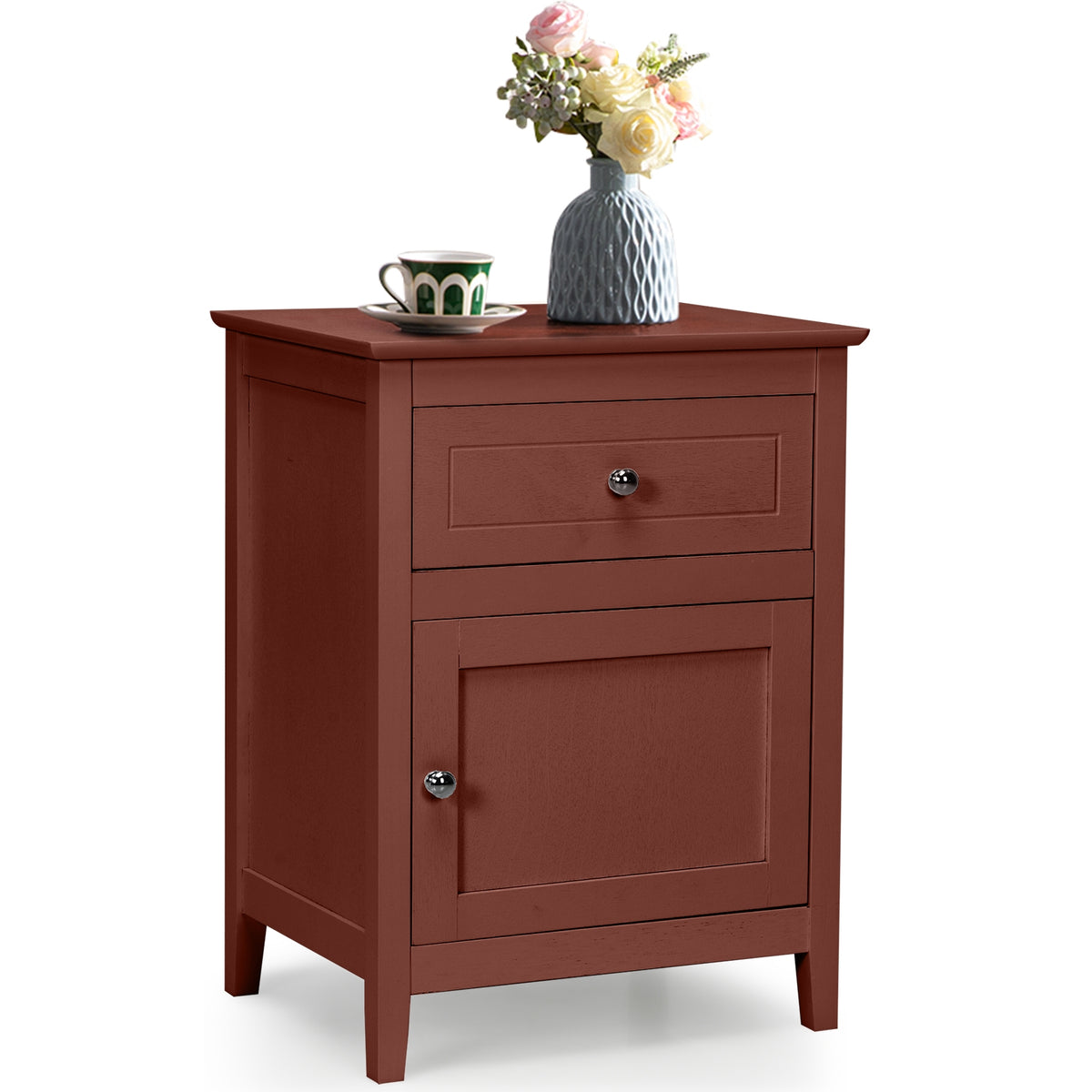 Bedroom Storage Bundle: Nightstand and Cabinet - Room Storage
