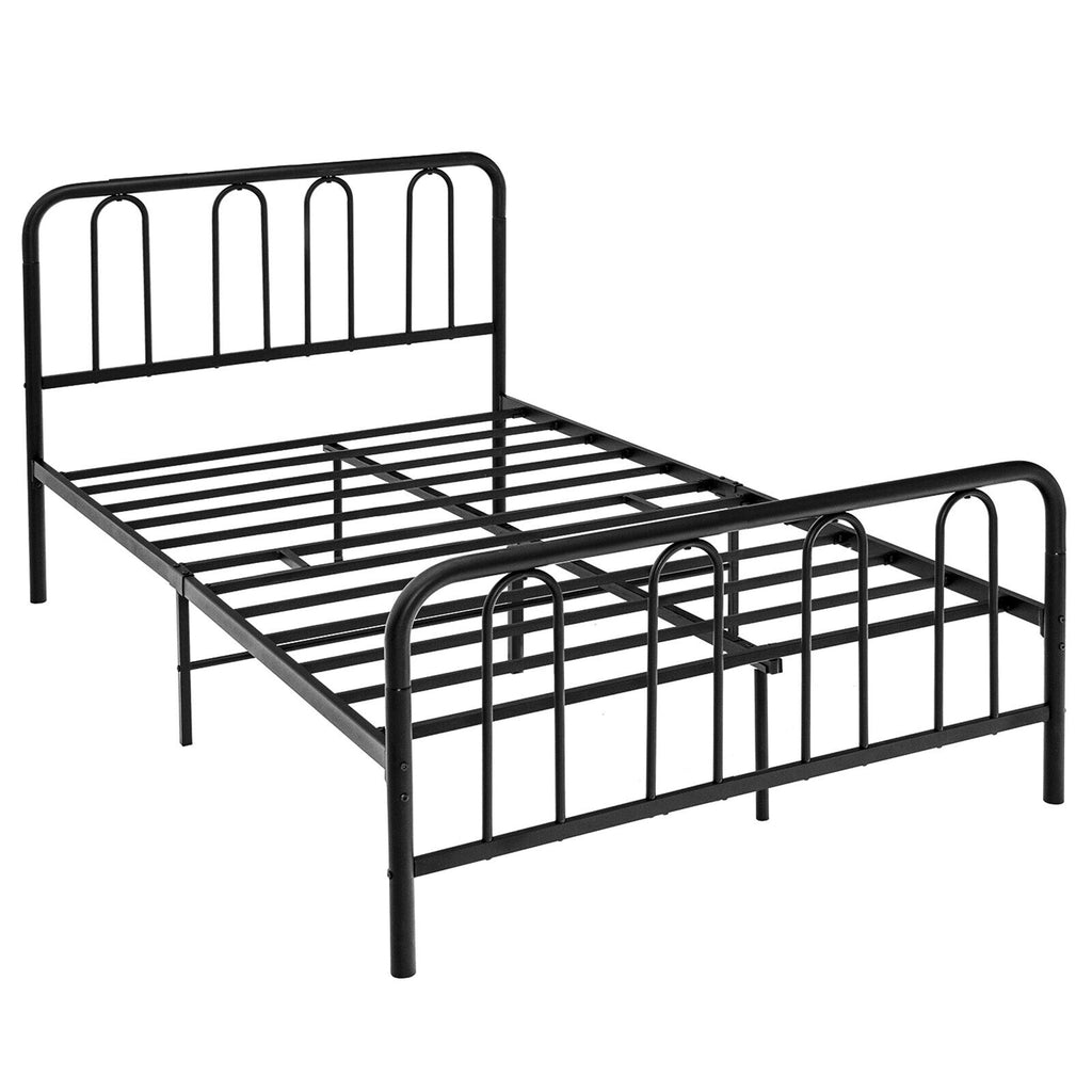 Metal Platform Bed Frame with Headboard - Full Size