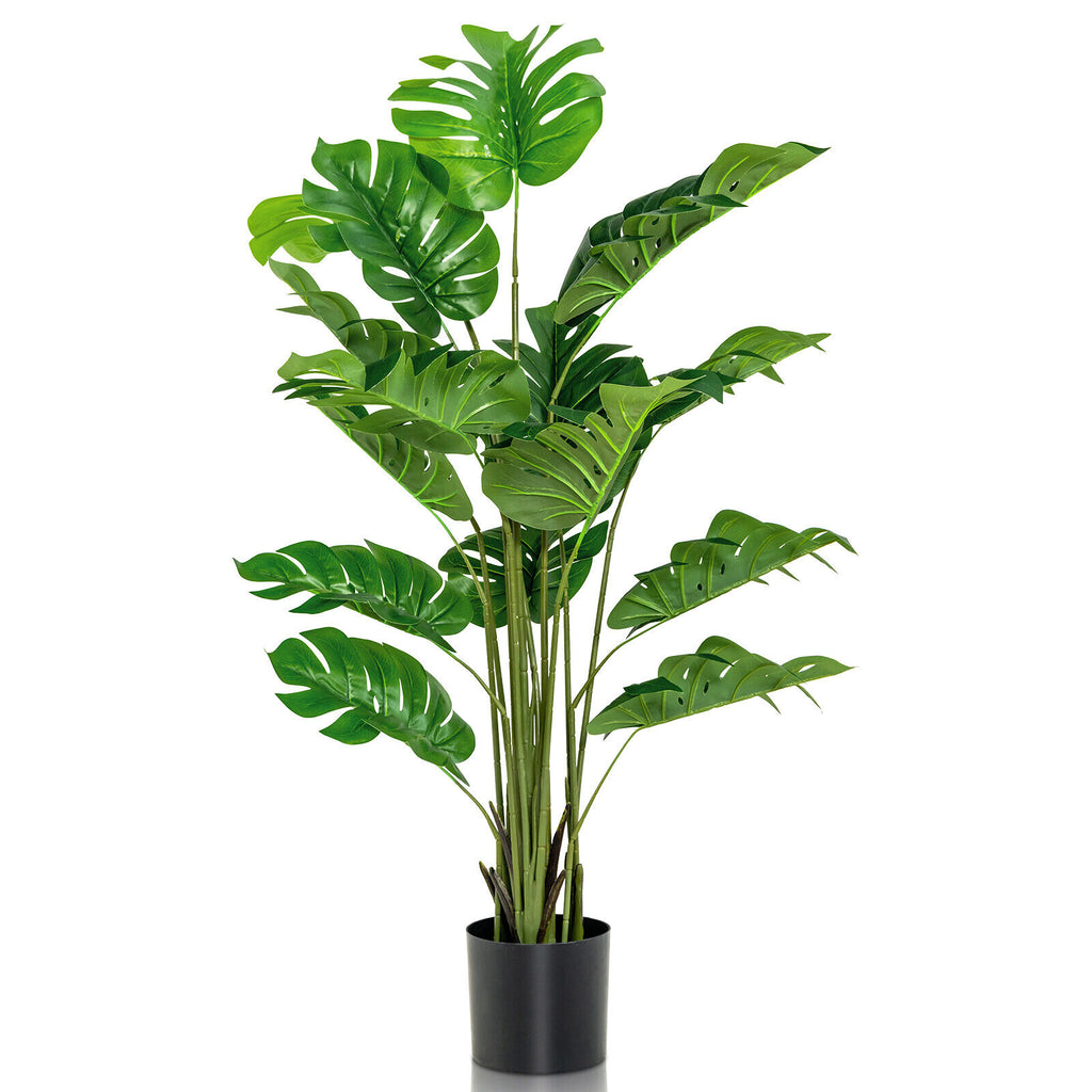 Artificial Monstera Tree - 5 Feet Faux Indoor Outdoor Plant with Realistic Leaves & DIY Assembly