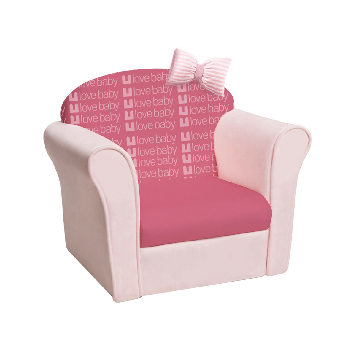 Kids Sofa with Armrest & Thick Cushion - Blue, Childrens Toddler Seat