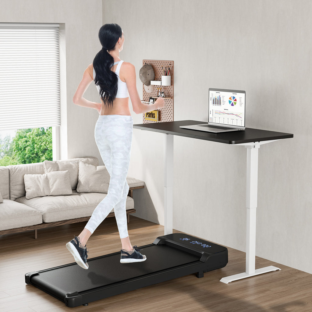 2.5HP Under Desk Treadmill with Remote & 3 Countdown Modes - Black