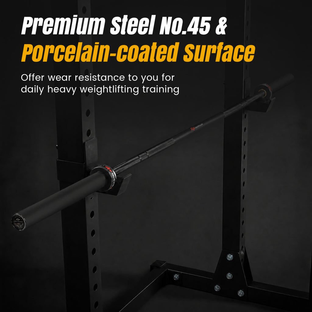 2000 lbs Capacity Olympic Weightlifting Bar for Squats & Home Gym - Black, Variation of THIS Listing