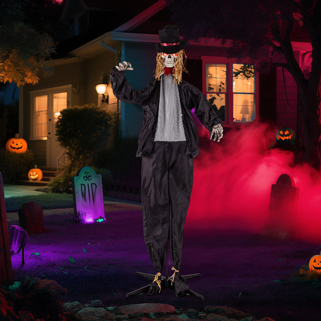Halloween Animatronic Standing Groom 7.2 FT Haunted House Decoration - Variation of Groom