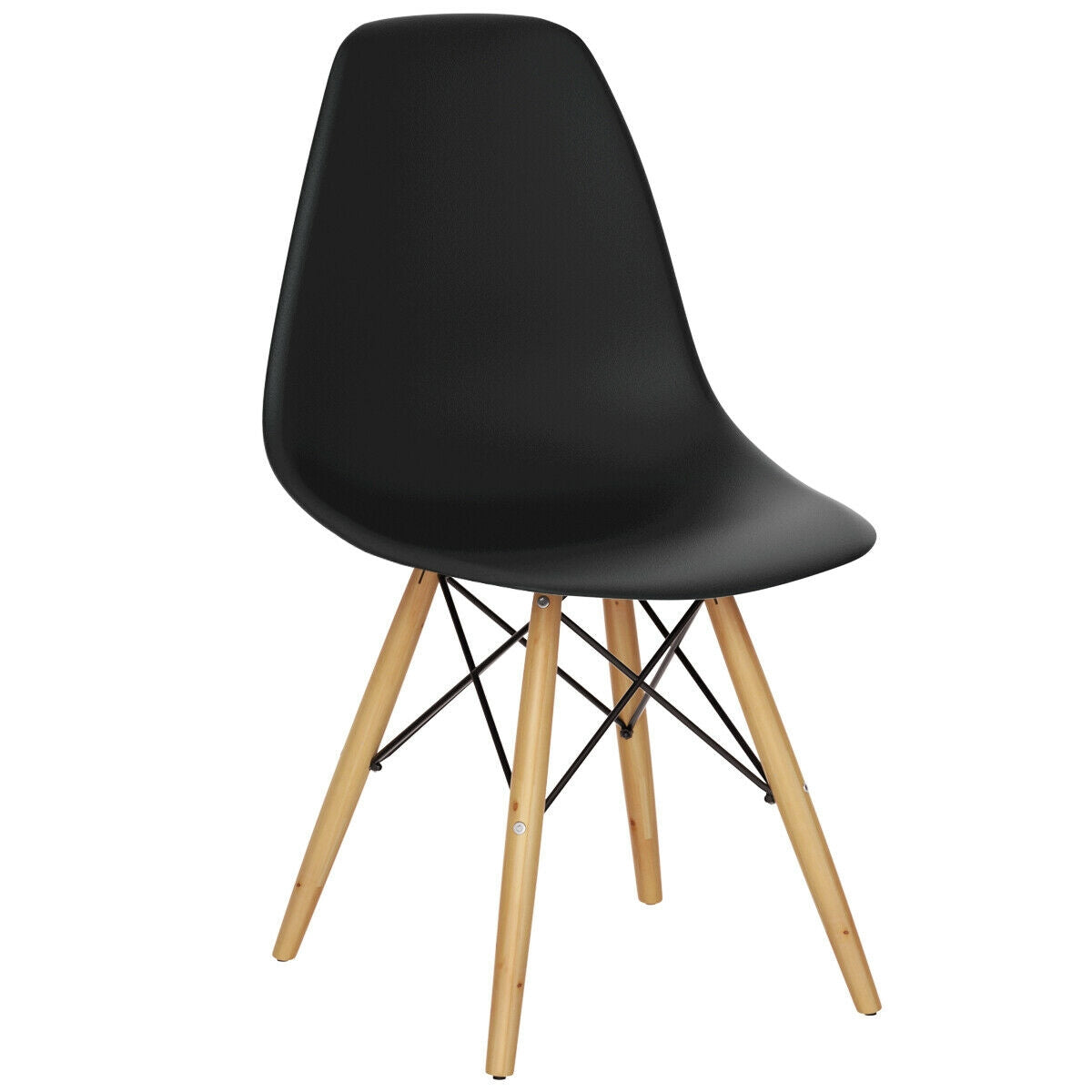 Mid-Century Dining Side Chair - Black