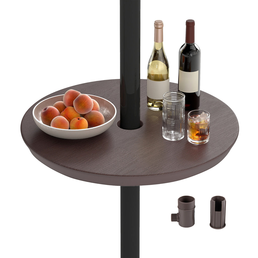 20 Inch Patio Umbrella Table - Coffee