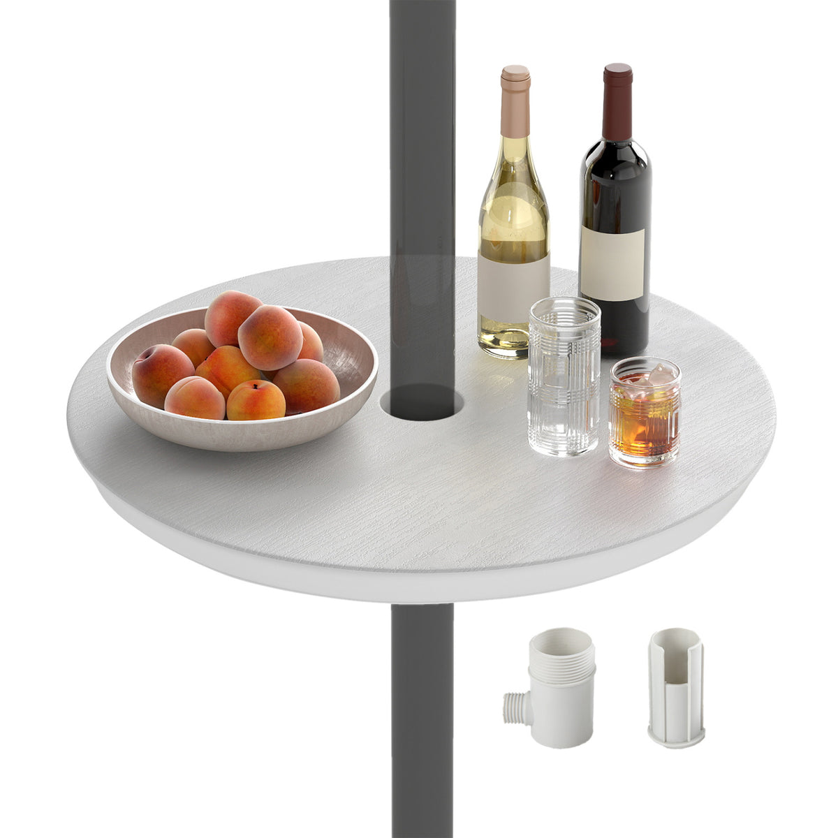 20 Inch Patio Umbrella Table - Coffee