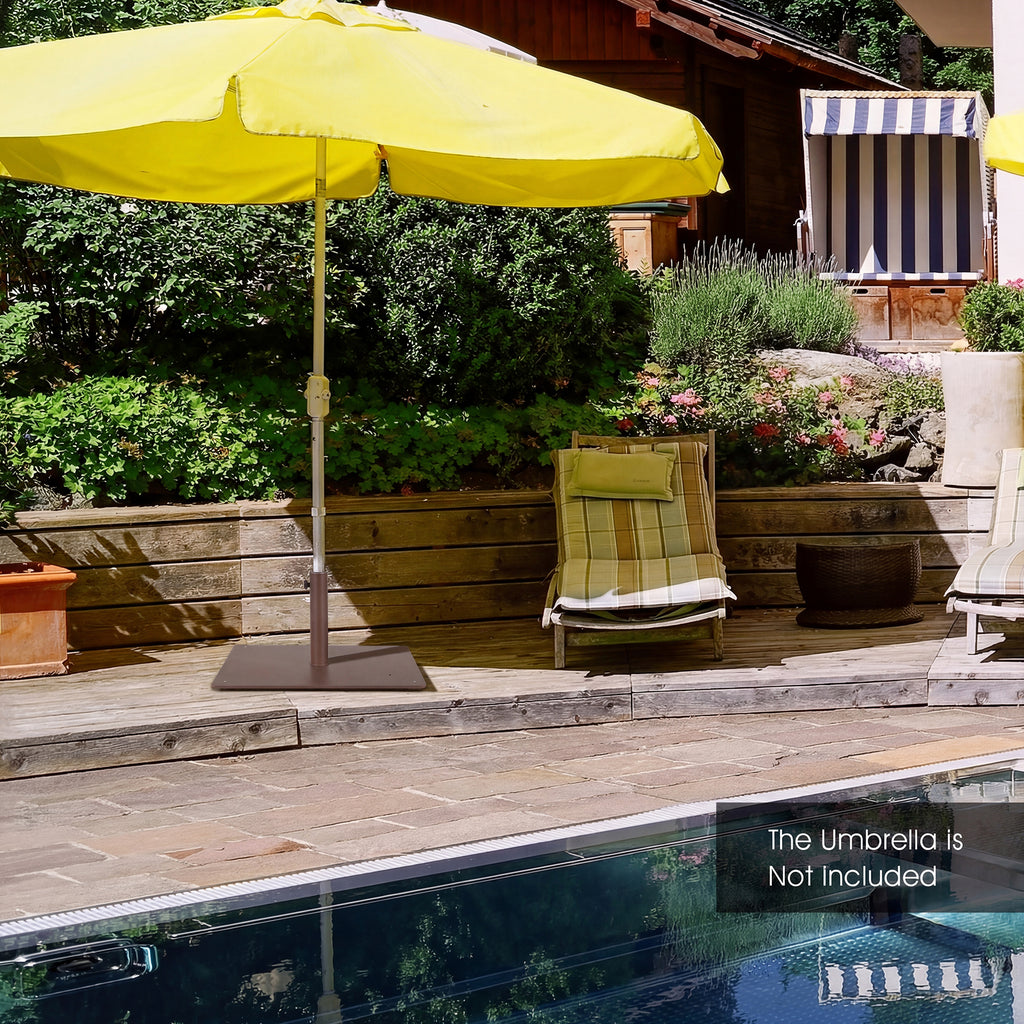 20 Inches Patio Umbrella Base Stand with 4 Adjustable Footpads