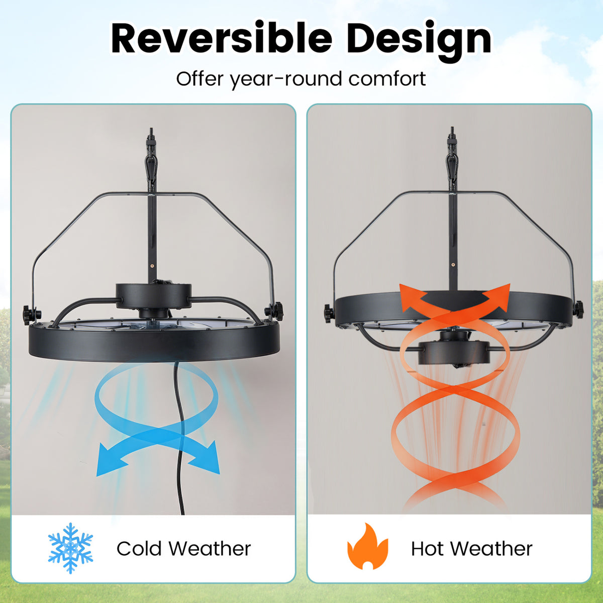 Wall Mounted Fan with Dimmable 3CCT LED Light & Timer - Style 1 Black