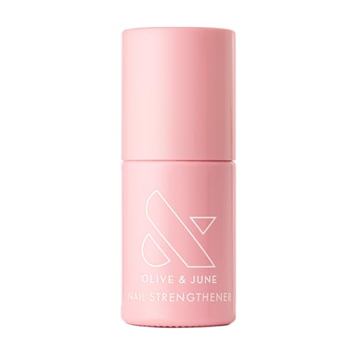 Olive & June Nail Strengthener | Heals & Conditions Weak, Brittle Nails | Up to 77% Increase in Strength | Prevents Peeling & Ridges | Celery Seed + Flora Complex | Vegan, Cruelty-Free Nail Treatment