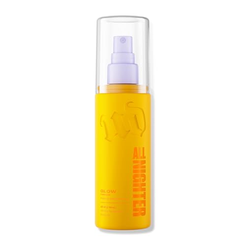 Urban Decay All Nighter Waterproof Makeup Setting Spray - Glass-Skin Glow Finish, Up to 24HR Wear, Ultra-Fine Facial Mist, Dewy Foundation Face Primer, Smudge-Proof, Transfer-Resistant, Niacinamide