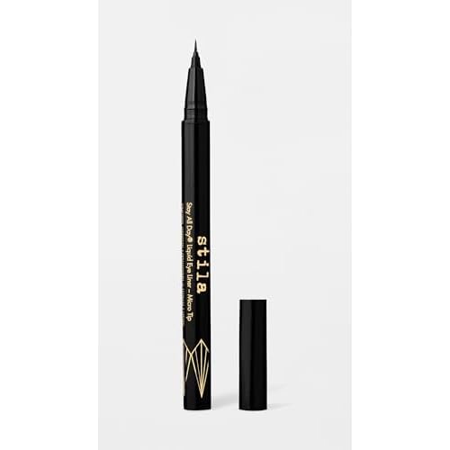 stila Waterproof Liquid Eye Liner, Stay All Day Makeup with Fine Brush Tip Lasting Satin Finish, Smudge-Proof & Transfer-Resistant
