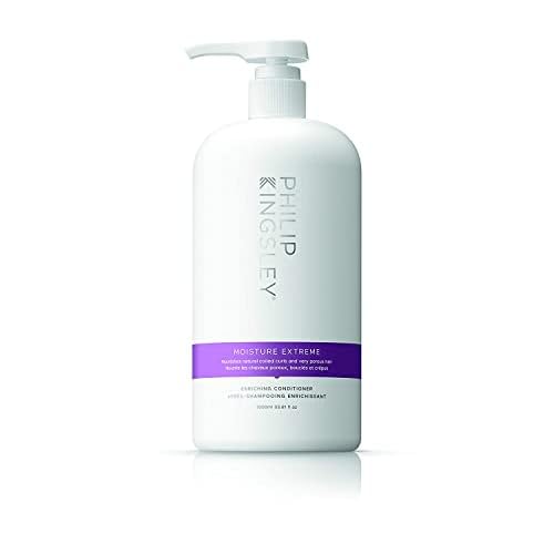 PHILIP KINGSLEY | Moisture Extreme Enriching Conditioner | For Curly, Dry, Damaged Hair | Moisturizes, Hydrates and Adds Shine| Detangles and Controls Frizz, Adds Shine | 33.8oz