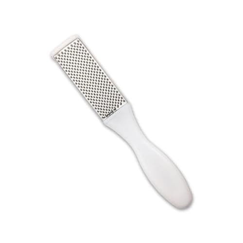 Professional Foot Files Callus Remover,Foot Scrubber for Dead Skin,Stainless Steel Foot Rasp-White(1 Pack)