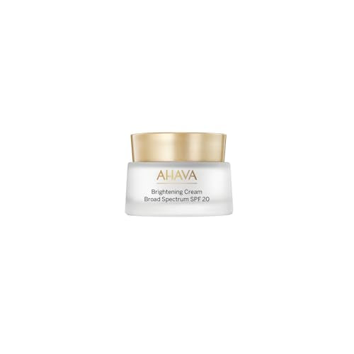 AHAVA Brightening Cream SPF20 - Brightens & Evens Skin Out, Hydrate & Protect Against UVA/B, Enriched with Osmoter, VF Brightening Accelerator & 3D Complex, 1.7 Fl.Oz