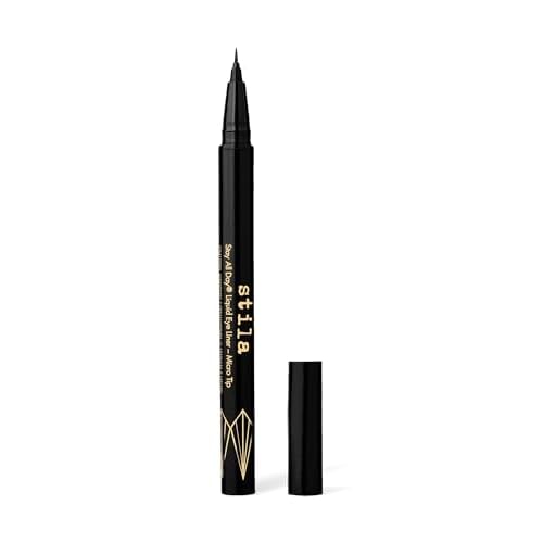 stila Waterproof Liquid Eye Liner, Stay All Day Makeup with Fine Brush Tip Lasting Satin Finish, Smudge-Proof & Transfer-Resistant
