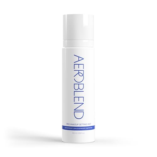 AEROBLEND Pro Makeup Setting Mist ? Long-Lasting Matte Finish Setting Spray, Smudge-Proof & Waterproof for All-Day Hold