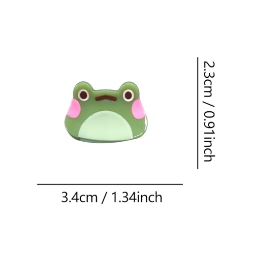 Cute Mini Frog Hair Clips,Cellulose Acetate Hair Clips,Big Claw Clips for Girl,Hair Accessories,Pack of 2