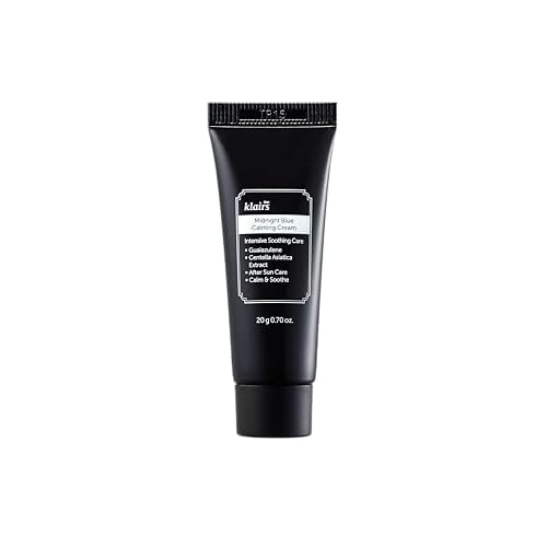 DearKlairs Midnight Blue Calming Cream, Soothing, Redness Relief Moisturizer, Hydrating, Fast Absorbing, Light Texture for Easy Use, Sensitive Skin Friendly 0.7 Oz (Pack of 1)