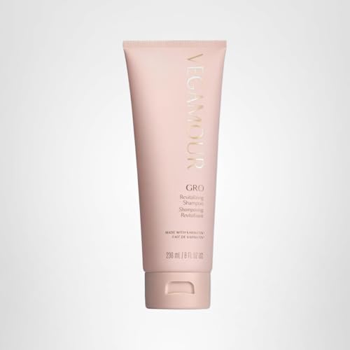 VEGAMOUR GRO Revitalizing Shampoo, Support Thicker, Fuller Looking Hair, Shampoo Formulated Without Sulfates for Thinning Hair with Vegan Keratin, Natural Citrus Scent (8 fl. oz.)