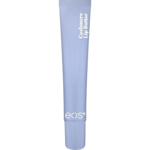 eos Cashmere Lip Butter - Vanilla Cashmere, Plumping Peptides, Smoothing, eos Lip Butter, Shea Butter, Lip Mask, Lip Moisturizer, Soft Lips, 0.35 fl oz