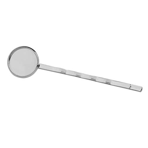 Bobby Pin Jewelry Tray Jewelry Tray 40PCS DIY Round Tray Hair Clips No- Metal Bobby Hair Clips Snap for Hair Accessories£¨Mixed coloring£© Metal Serving Tray Metal Hair Clips Jewelry Tray