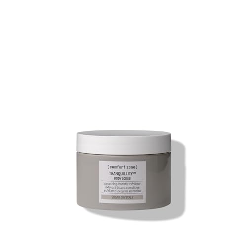 [ comfort zone ] Tranquillity¢â Body Scrub, Soothing Aromatic Gentle Exfoliator Enriched with Sugar Crystals and Amaranth & Almond Essential Oils, for an Instantly Smoother and Softer Skin, 10.06 Oz.