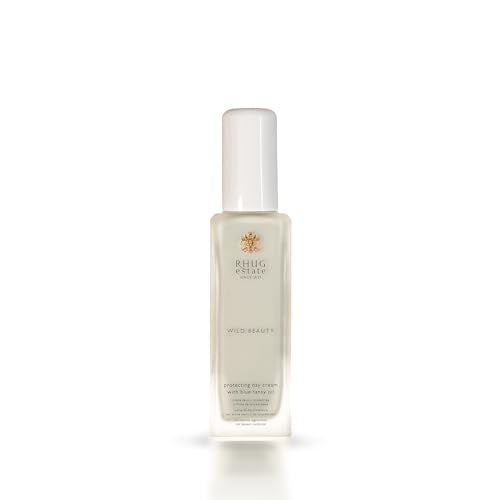 Rhug Wild Beauty - Protecting Day Cream with Blue Tansy Oil | Hydrating Face Moisturizer | 60ml | Made in the UK