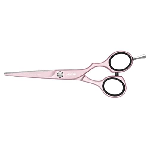 Jaguar Shears White Line PASTELL PLUS ROSE 5.5 Inch Professional, Steel Hair Cutting & Trimming Scissors for Salon Stylists, Beauticians, Hairdressers and Barbers, Offset Design, Made in Germany
