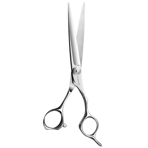 AOLANDUO Professional Hair Cutting Scissors - VG10 Steel, Razor Edge, Ergonomic, Barber Shears - 1 Count, 6.5 In