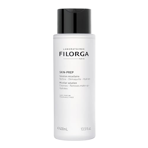 Filorga Skin-Prep Micellar Solution Makeup Remover with Natural Sugars and Gently Cleaning Surfactants to Cleanse and Hydrate Skin