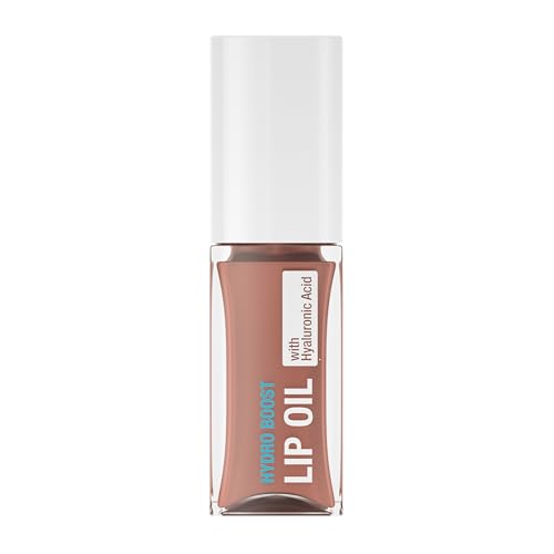Neutrogena Hydro Boost Tinted Lip Oil with Hyaluronic Acid, Designed to Hydrate & Nourish While Providing a Luxurious Pop of Color for Fuller-Looking Lips, Mocha Mist, .2 fl. oz