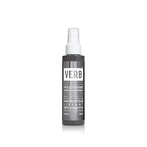 VERB Frizz Defense Smoothing Spray ? Anti-Frizz Shield + Heat Protection for Sleek Blowouts ? No Parabens, Gluten, or Harmful Sulfates ? All Hair Types