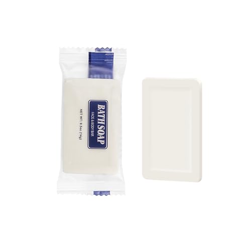 Bulk Bar Soap, 100 Pack Mini Soap Bars Bulk Individually Wrapped, 0.5 oz Travel Soap Small Hotel Soaps Travel Size Toiletries for Hotel Bathroom