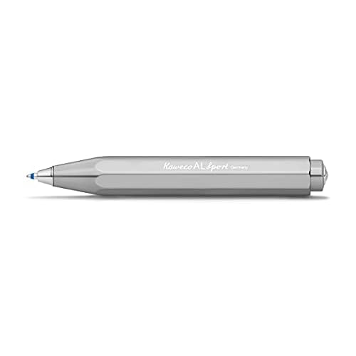 Kaweco AL SPORT Ball Pen Raw I Retractable Ballpoint Pen in Classic Design with Standard D1 Refills I Aluminium Ball Pen 13cm
