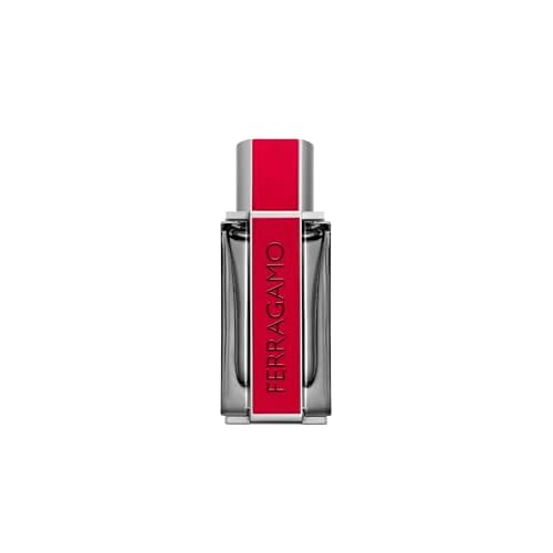 FERRAGAMO Red Leather Eau de Parfum Pour Homme, Cologne Spray for Men