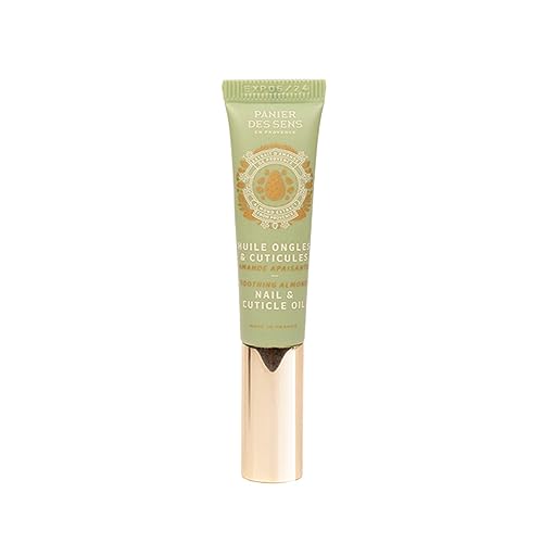 Panier des Sens - Pretty Hands Set - Almond Mini Hand Cream + Nail & Cuticle Oil - 97% Natural, Shea Butter & Sweet Almond - Travel Gift Set for Dry, Cracked Hands - French Skincare Holiday Gift