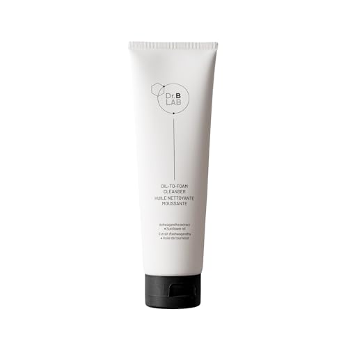 Dr. Brandt Dr. B Lab Oil-to-Foam Cleanser - Gentle, Hydrating, Double Cleansing Formula Removes Dirt, Makeup & Impurities - 4.2 fl oz