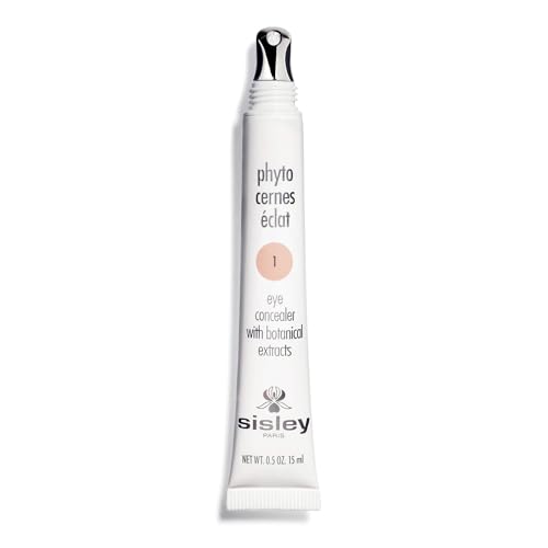 Sisley Paris Phyto-Cernes Eclat, No. 1 - 15 mL - Eye Concealer - Tinted Anti-Dark Circles Product - Instantly Masks Dark Circles & Targets Puffiness - Natural, Long-Wear Finish - Includes Brush