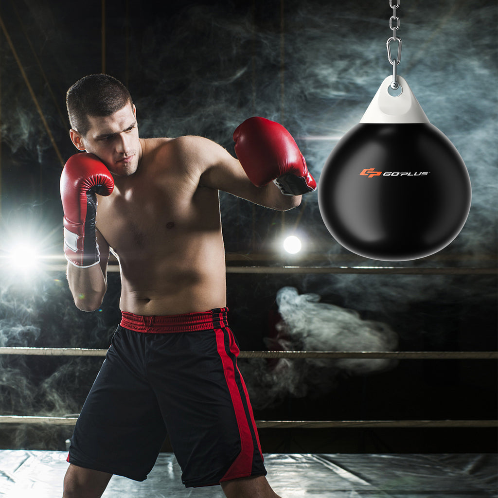 21 Inch Water Punching Bag with Adjustable Metal Chain - Blue