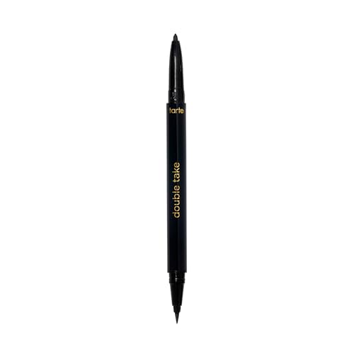 tarte double take eyeliner ? 2-in-1 Pencil Eyeliner for Bold All-Day Wear, Waterproof, Easy to Apply, Vegan, Cruelty-Free