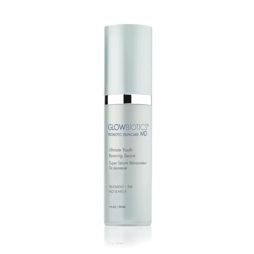 Glowbiotics Ultimate Youth Restoring Serum with Retinol, Probiotics, Vitamin C & Peptides ? 5?in?1 Firming, Brightening Anti?Aging Treatment for Face