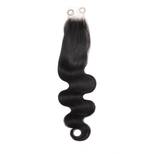 2x6 Skinlike HD Lace Closure Body Wave Closure 0.1mm Invisible Lace 100% Virgin Human Hair Lace Closure Pre Plucked Natural Hairline (20 Inch)