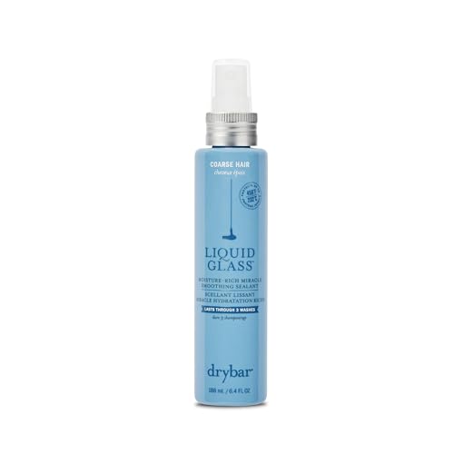 Drybar Liquid Glass Moisture-Rich Miracle Smoothing Sealant | Heat Protectant for Hair, Lasts Through 3 Washes for Long-Lasting Frizz Resistance and High-Shine Finish